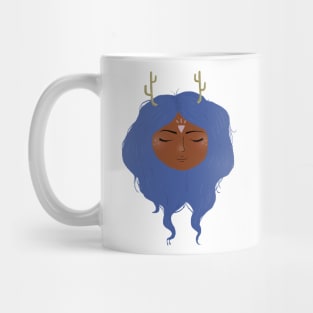 Deer Girl Illustration Mug